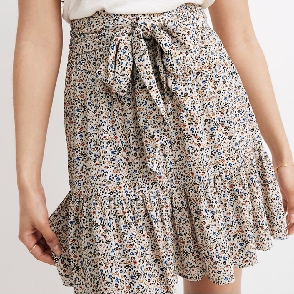 Madewell Women’s Floral Print Ruffle Skirt Size Small